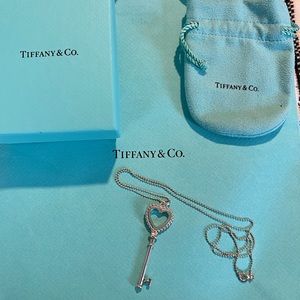 Double sided heart key necklace